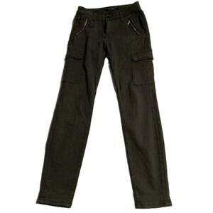 Mavi‎ Juliette Cargo Pants Women's 27 Olive Green Zipper Pocket Stretch